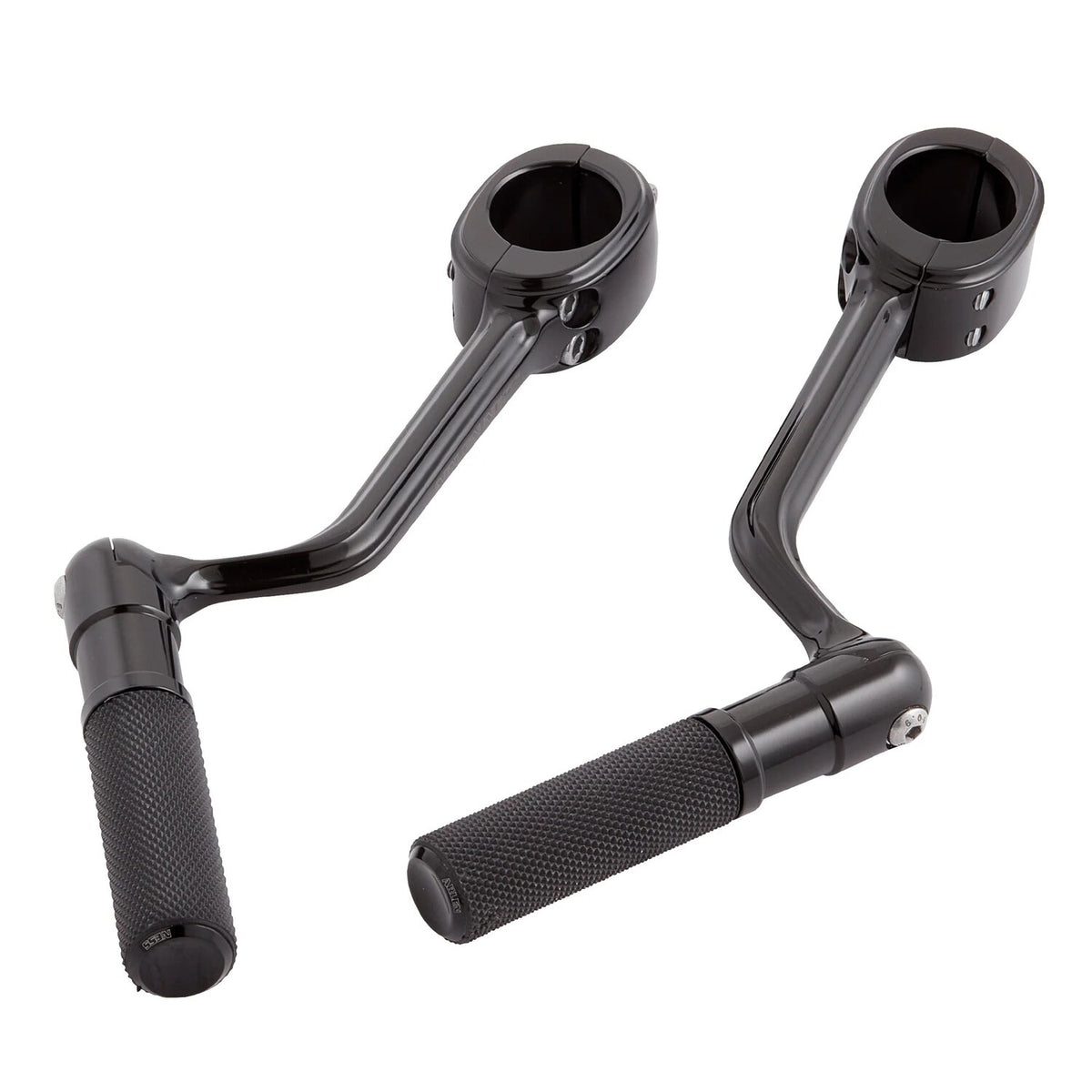 Arlen Ness, forged highway peg mounts. With pegs. Black