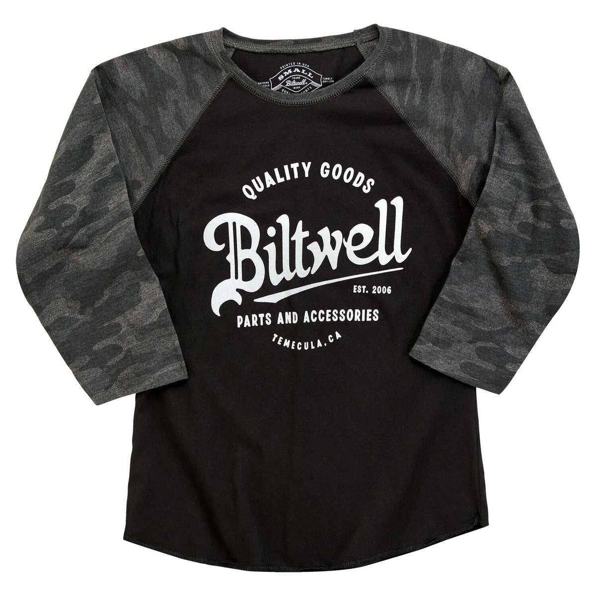 Biltwell Script baseball female shirt