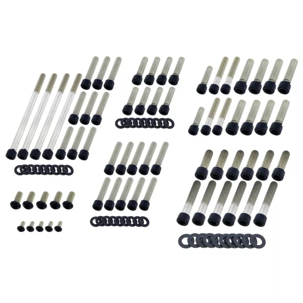 Screws4bikes, engine bolt kit. Matte black