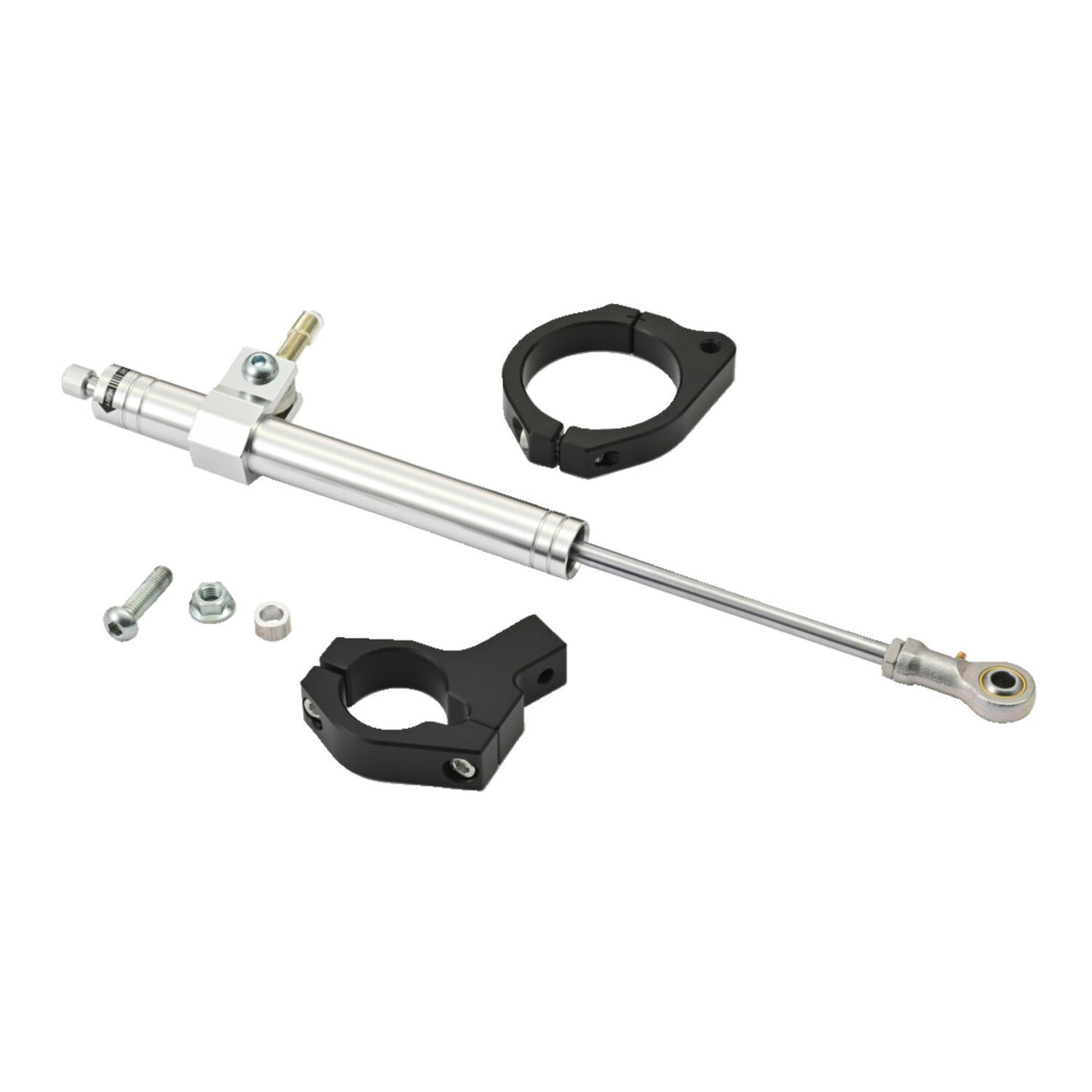 Daytona, steering damper kit. Silver