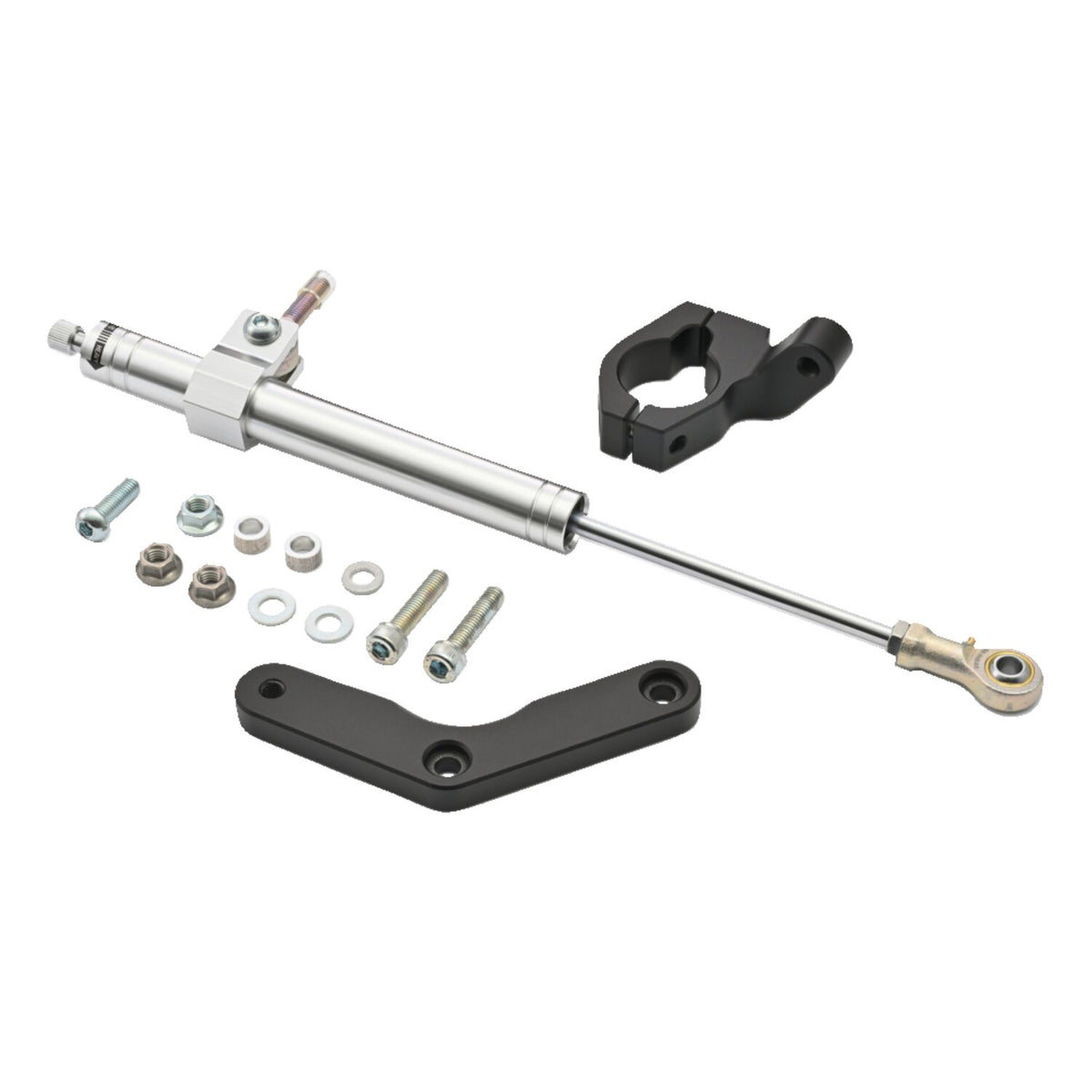 Daytona, steering damper kit. Silver