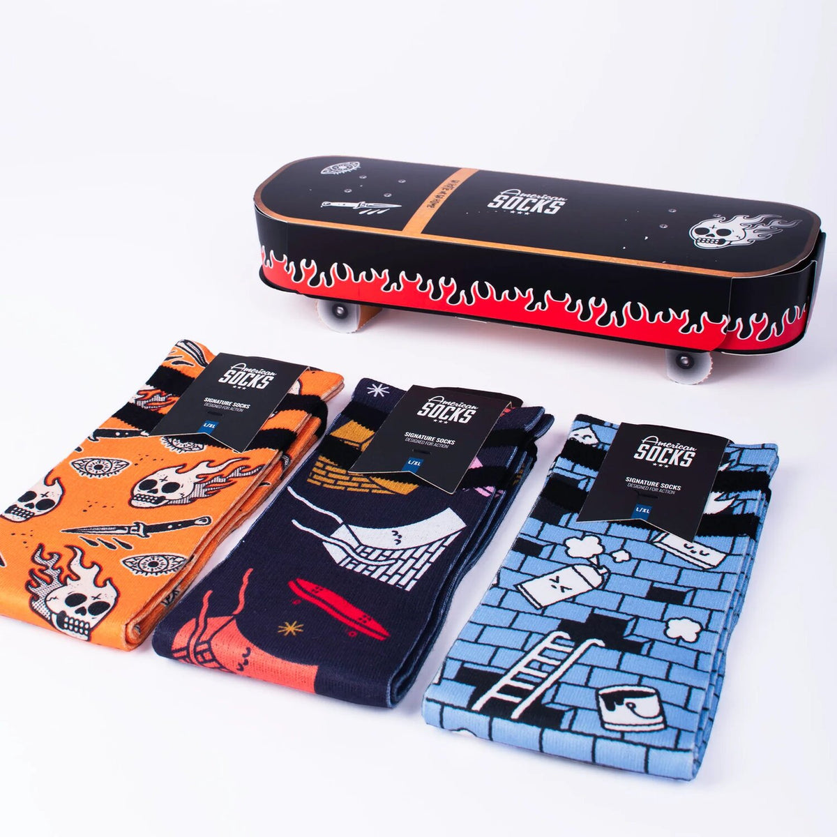 American Socks Skateboard gift box