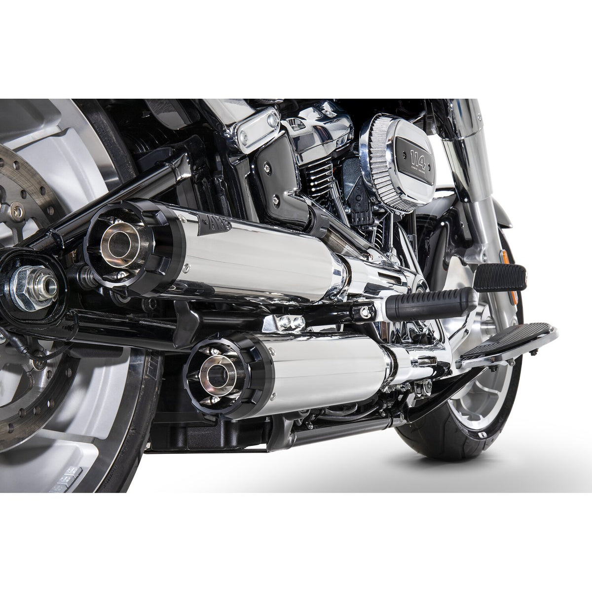 Zard, 'Overlapped' 2-2 slip-on mufflers. Polished