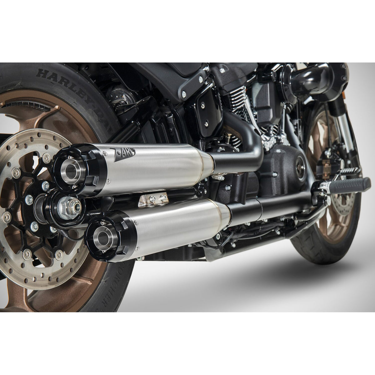 Zard, 'Overlapped' 2-2 slip-on mufflers. Satin
