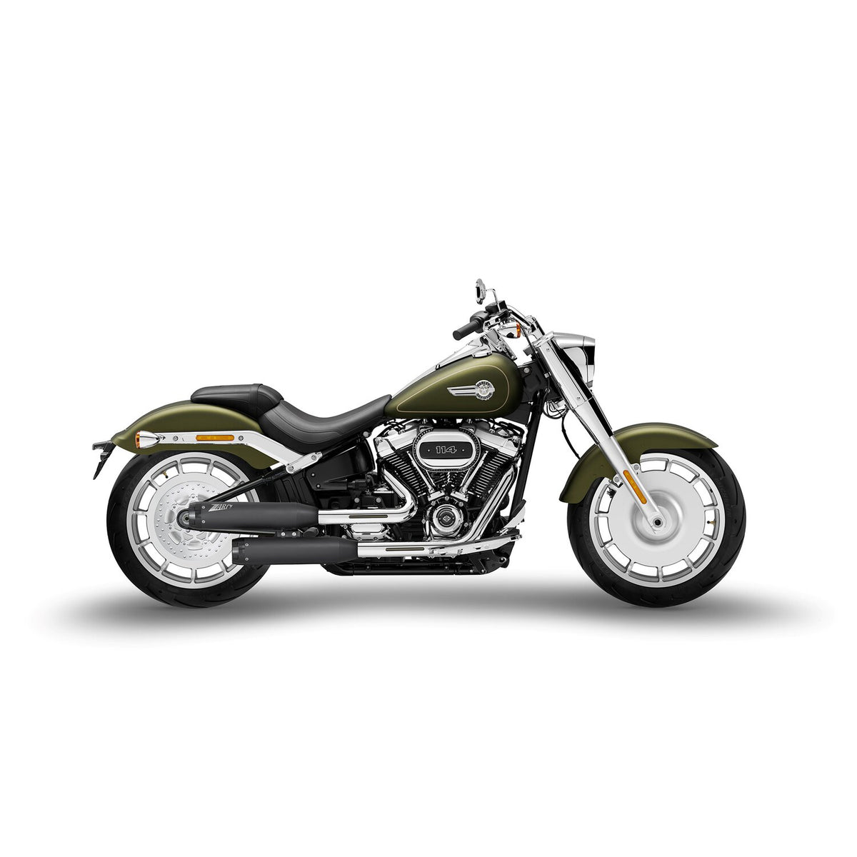 Zard, 'Overlapped' 2-2 slip-on mufflers. Matte black