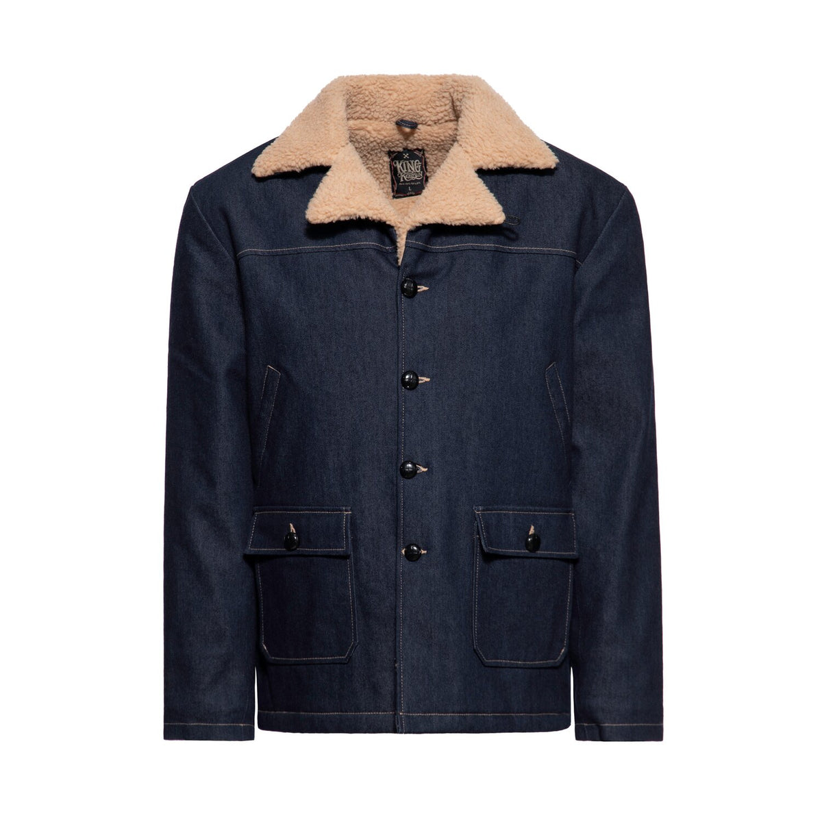 King Kerosin Jeans jacket dark blue wash