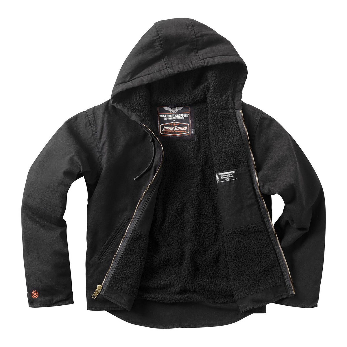 WCC Sherpa Lined work jacket black