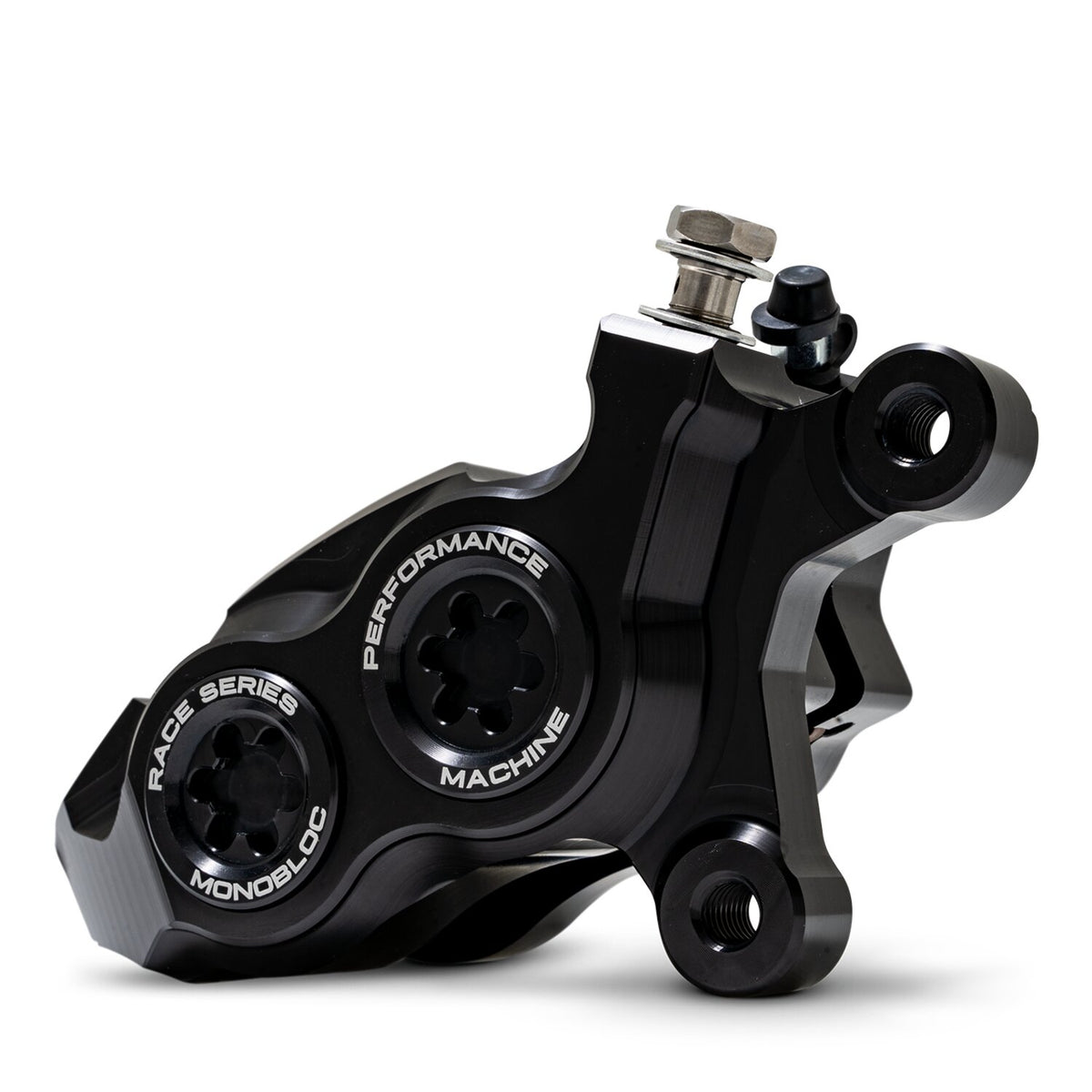 PM, Race Series 4-P Monobloc caliper. Right front. Black
