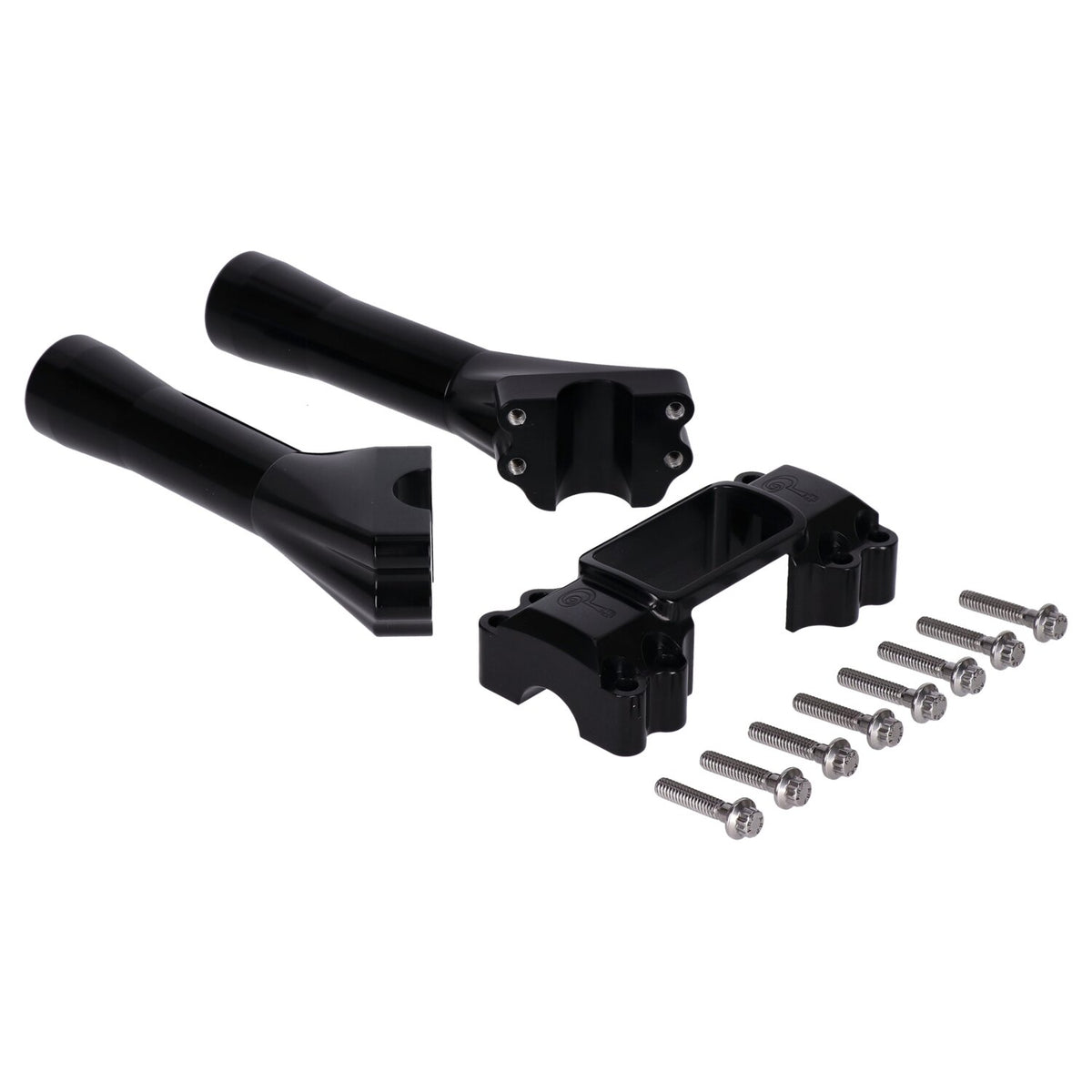 Indian Larry, M8 Softail BK Brawler risers 6". Black