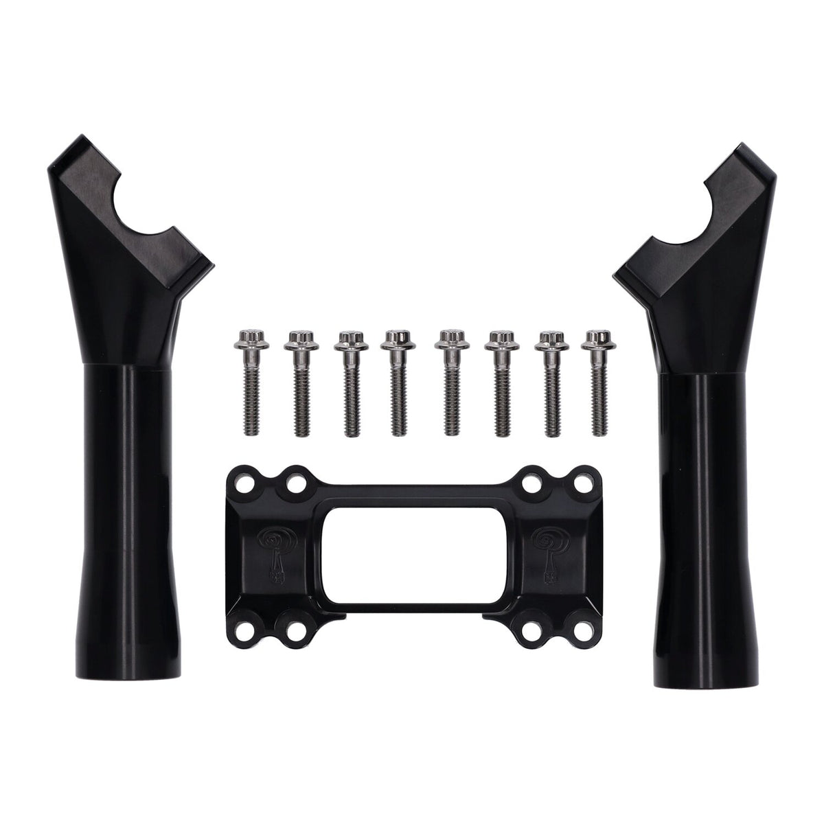 Indian Larry, M8 Softail BK Brawler risers 6". Black