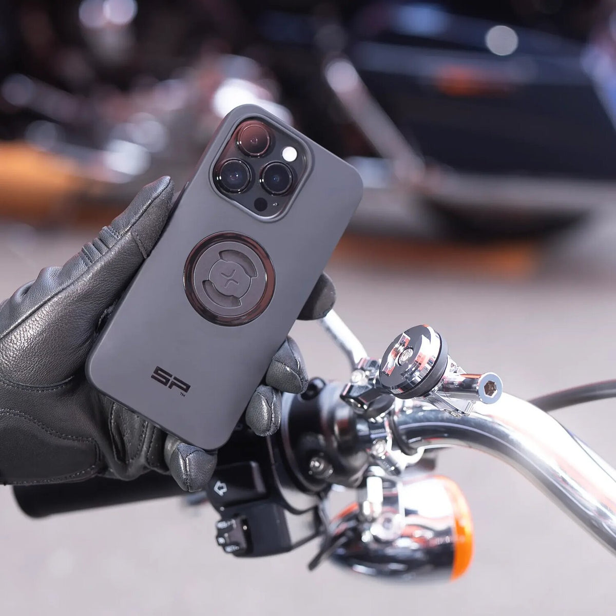 SP Connect Moto Mount 3D 1-1/2". SPC+. Chrome