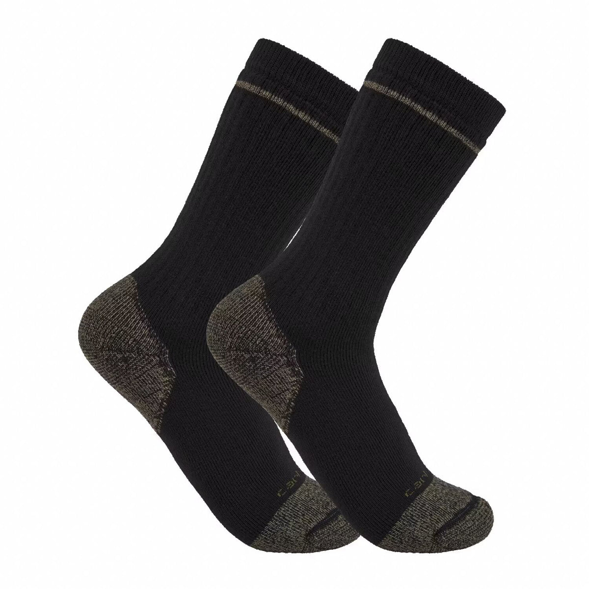 Carhartt Cotton Blend Steel Toe boot sock 2 Pack black