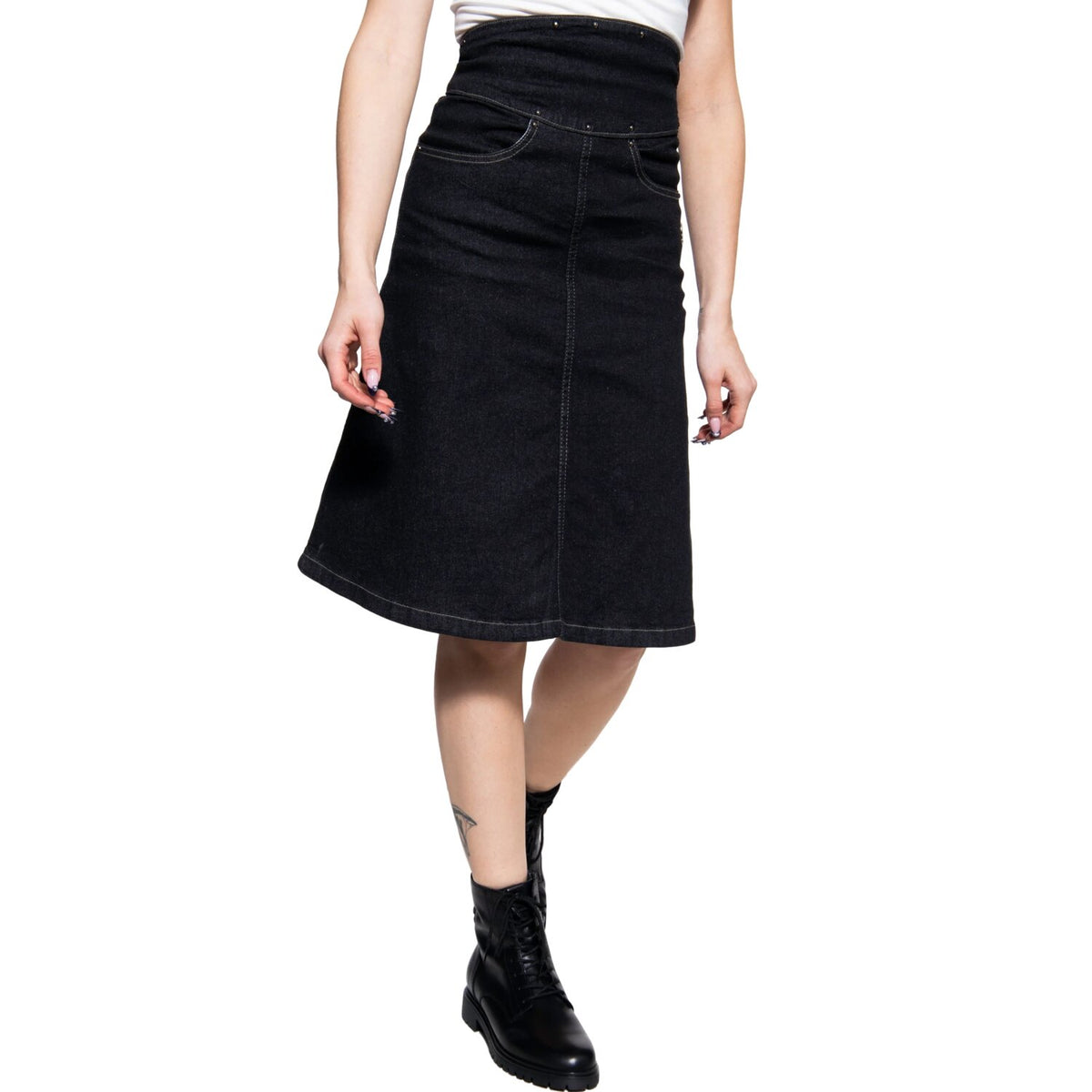 Queen Kerosin Biker pencil skirt