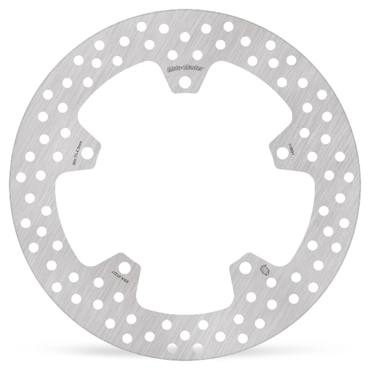Moto-Master, 'Halo' rigid brake rotor. Rear right