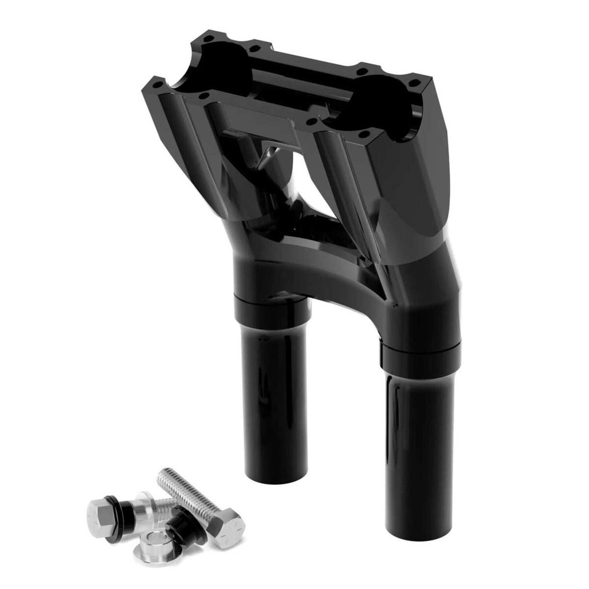 Kraus, Topless Isolated Kickback Risers. 8" rise. Black