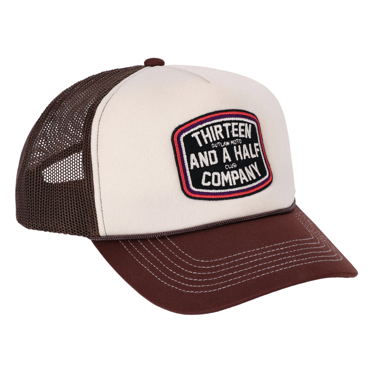 13 1/2 Outlaw Club trucker cap brown