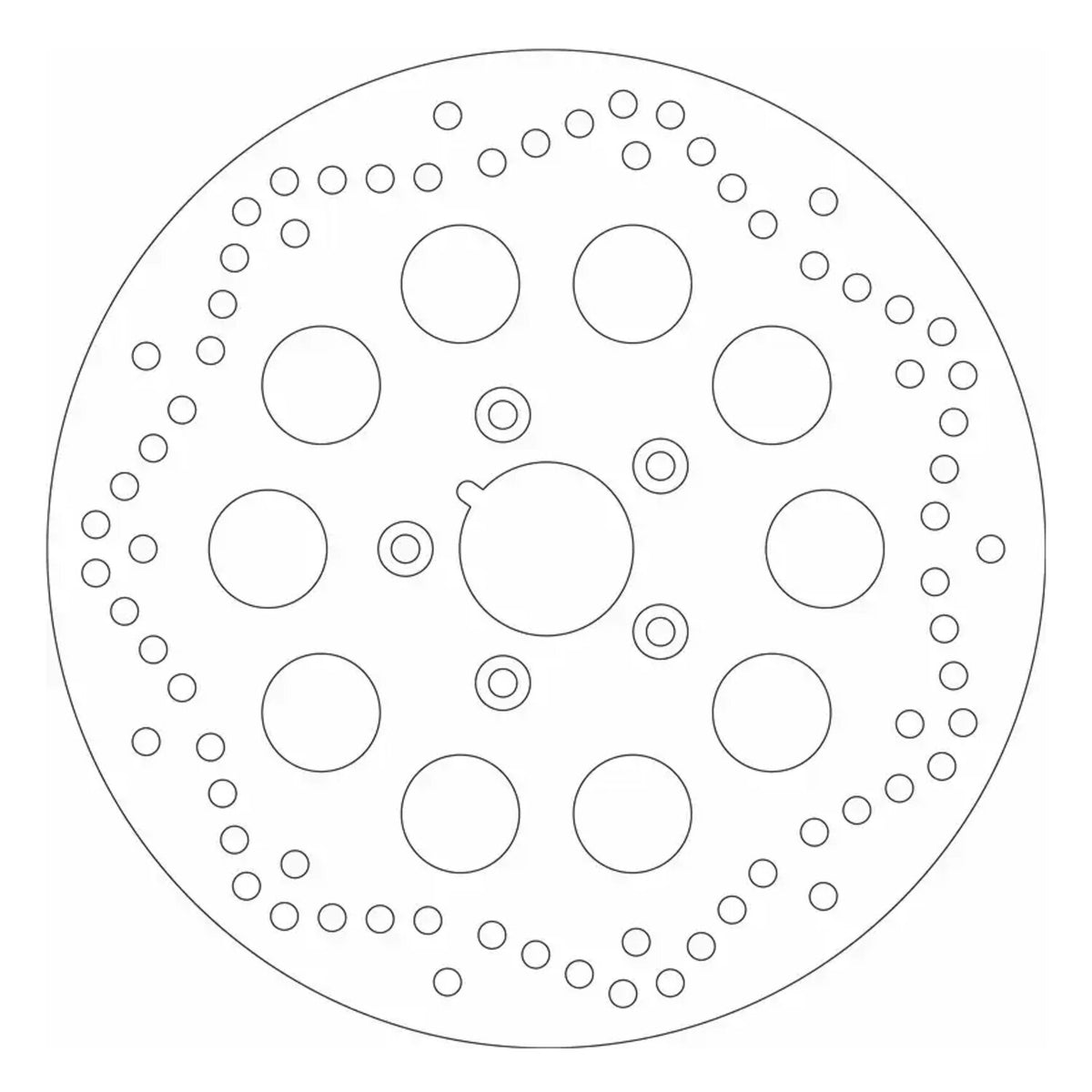SBS, '10-Hole Rigid' brake rotor 292mm. Front