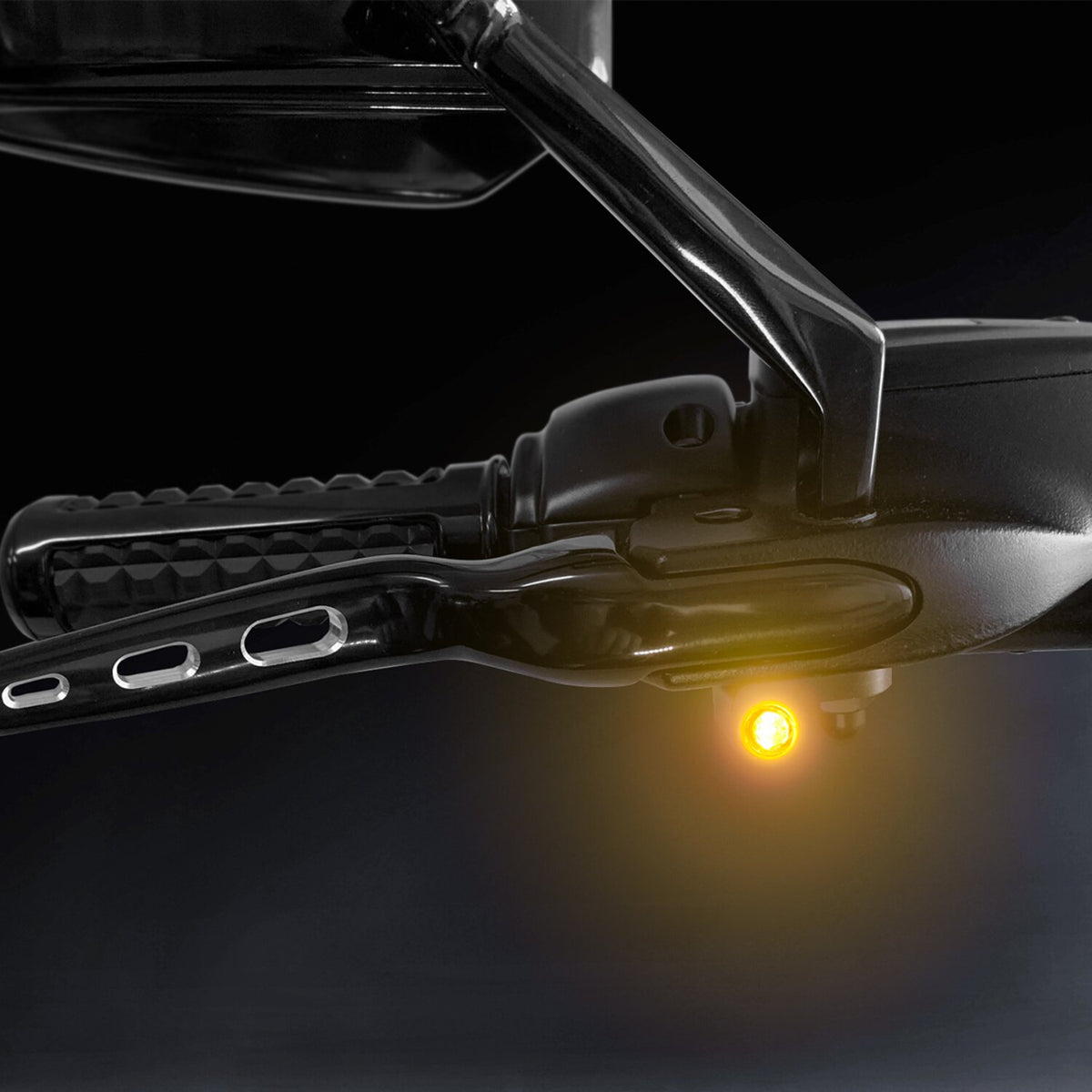HeinzBikes, Nano below bar turn signals. Black