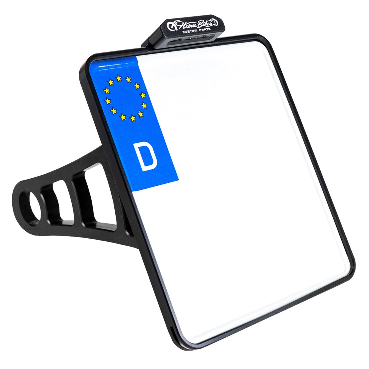 HeinzBikes, side mount license plate bracket. Black