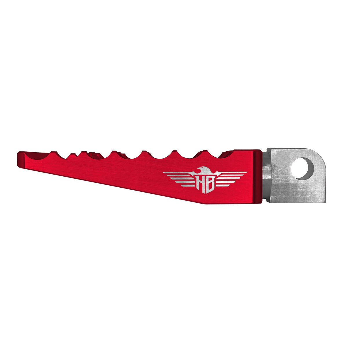 HeinzBikes, MX passenger foot pegs V1. Red