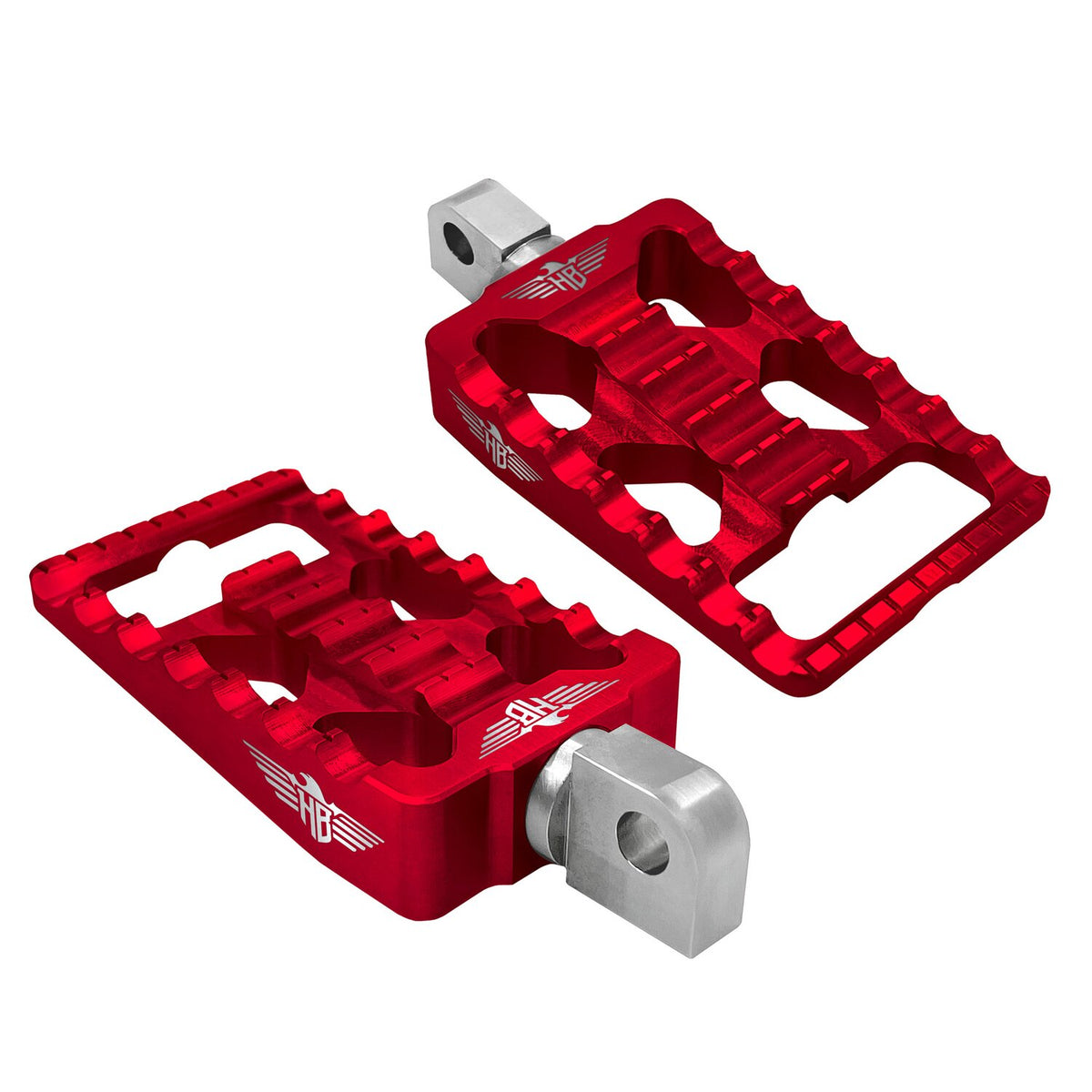 HeinzBikes, MX foot pegs V1. Red