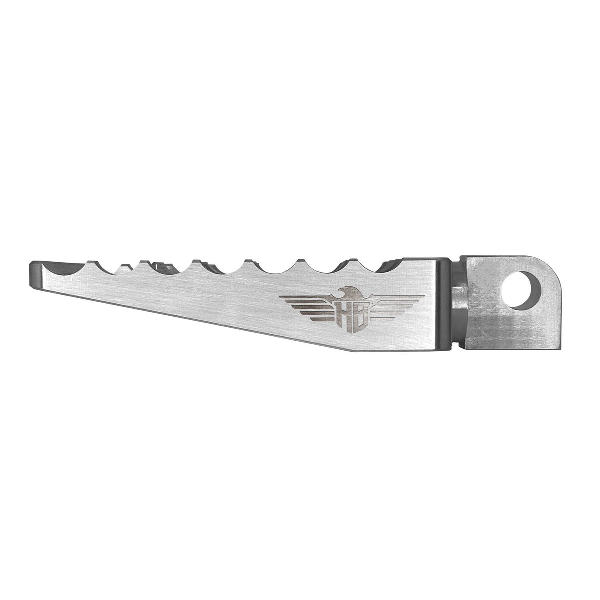 HeinzBikes, MX passenger foot pegs V1. Silver