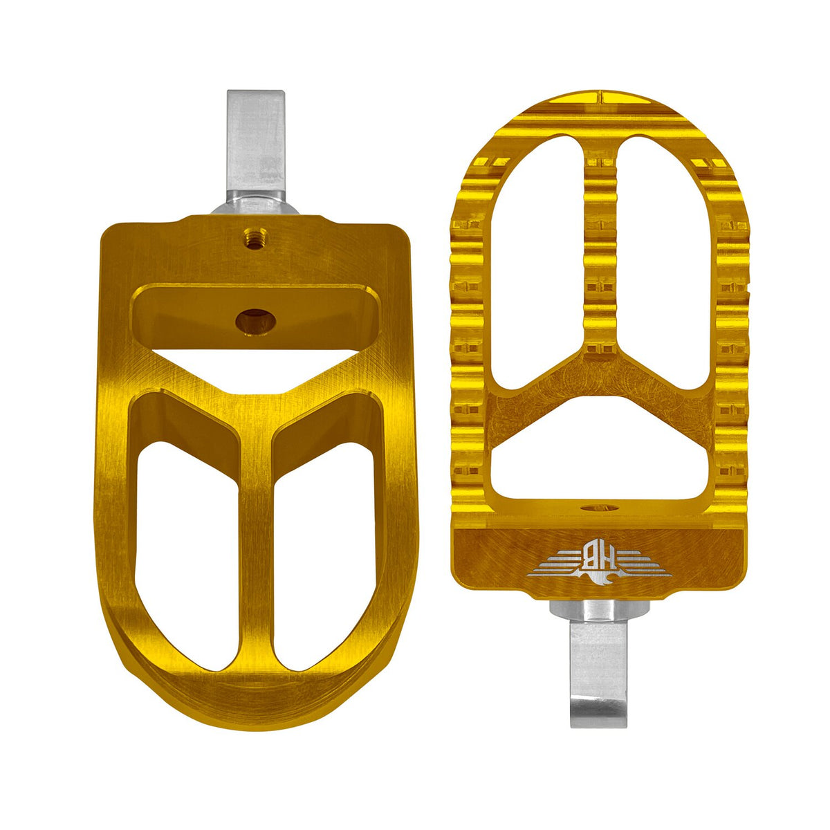 HeinzBikes, MX foot pegs V2. Gold