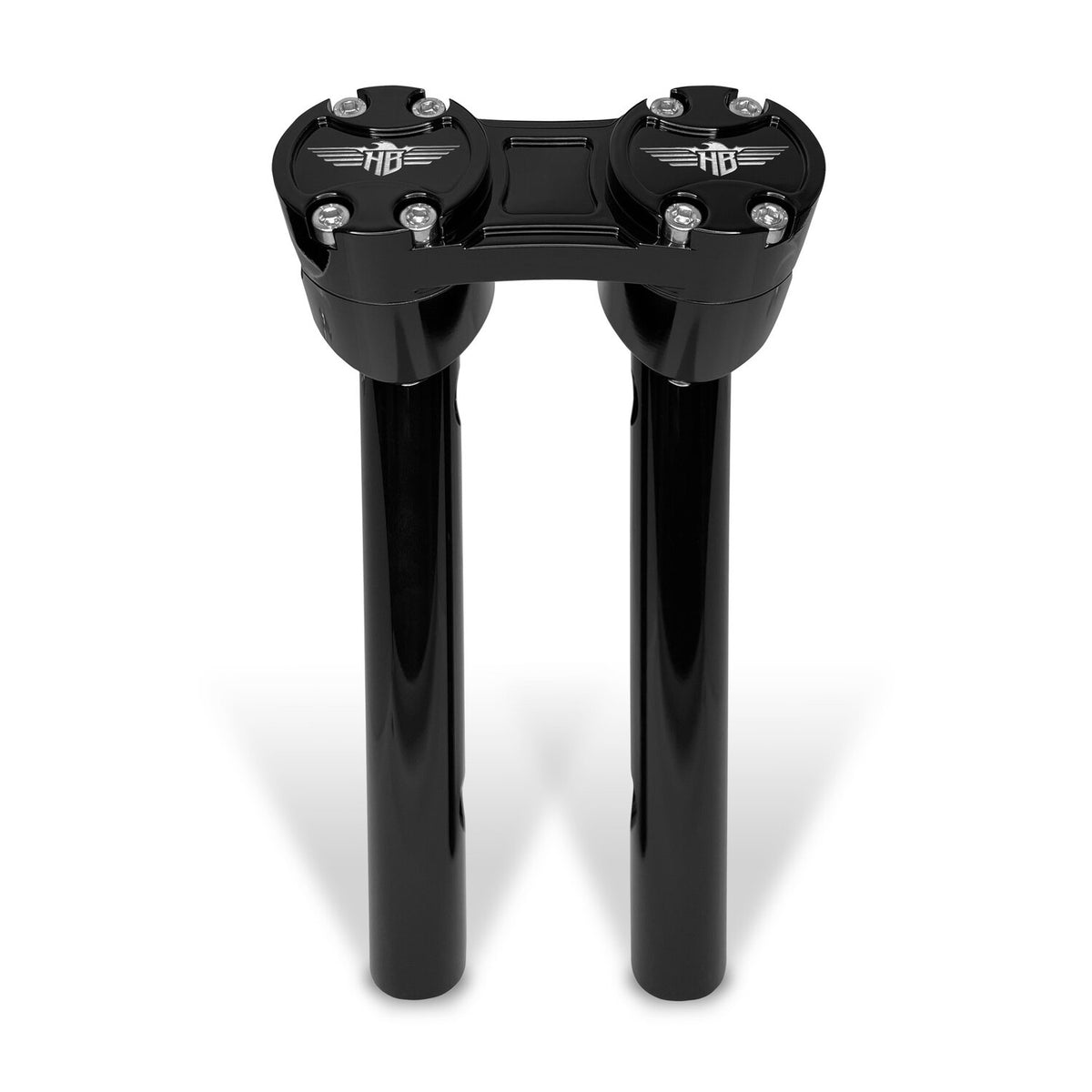 HeinzBikes, Clubstyle pullback risers 8". Black/Black