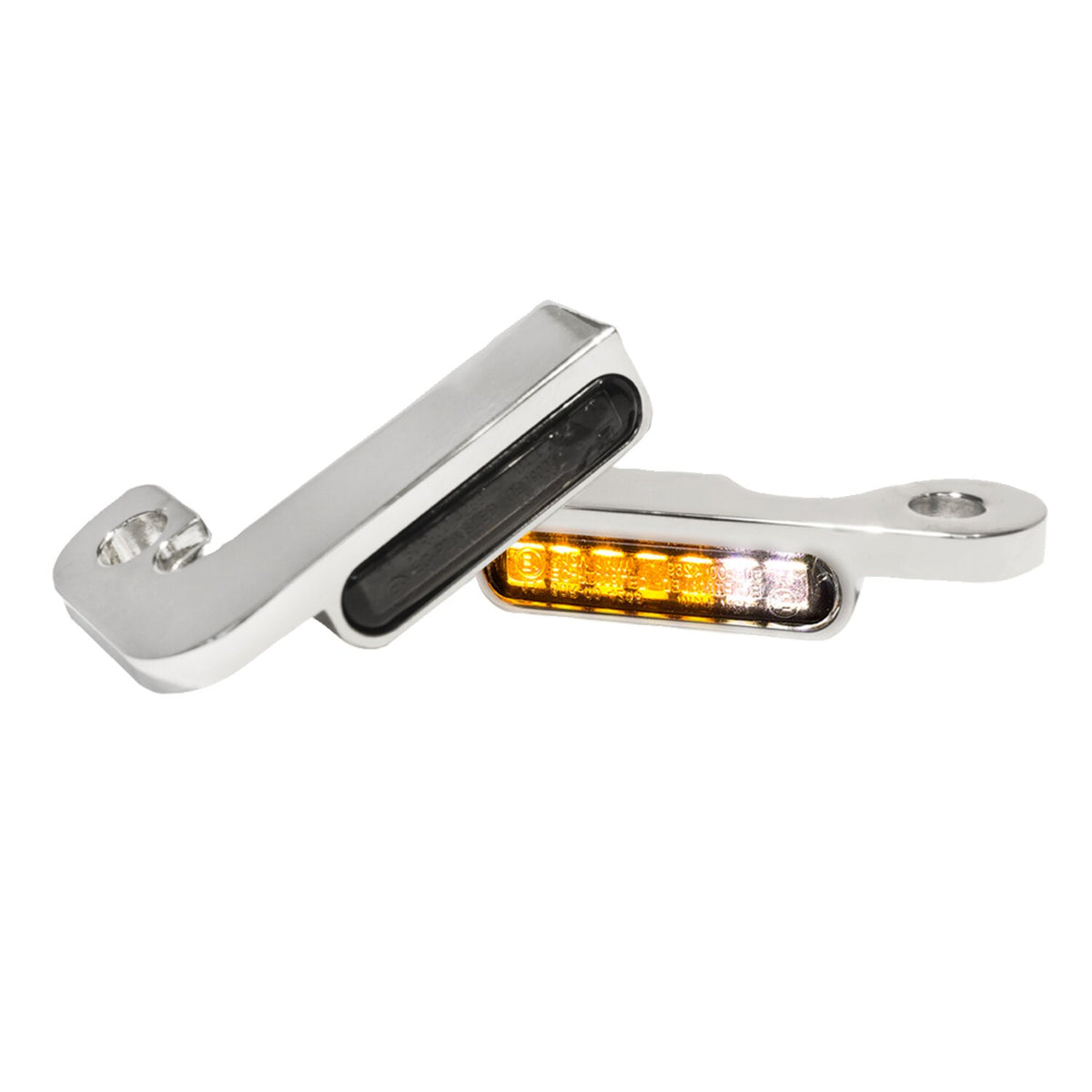 HeinzBikes, 'Stripes' below bar turn signals. PL. Chrome