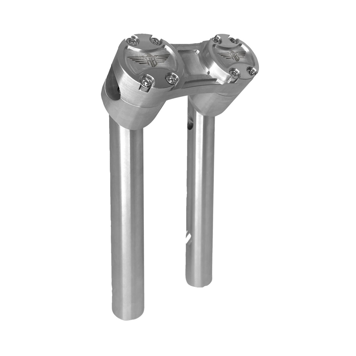 HeinzBikes, Clubstyle pullback risers 8". Silver
