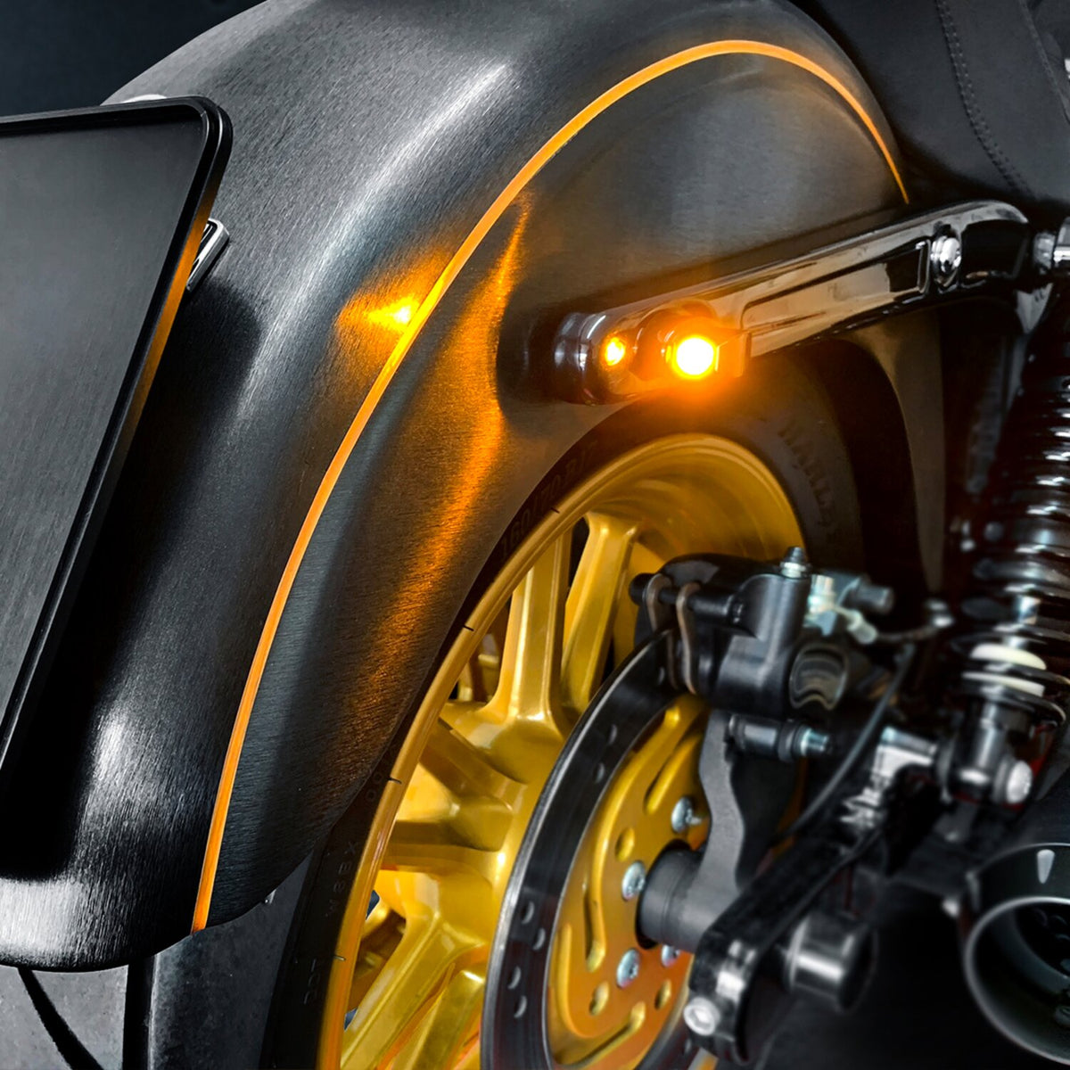 HeinzBikes, Nano Winglets 3-1 taillight/turn signals. Black