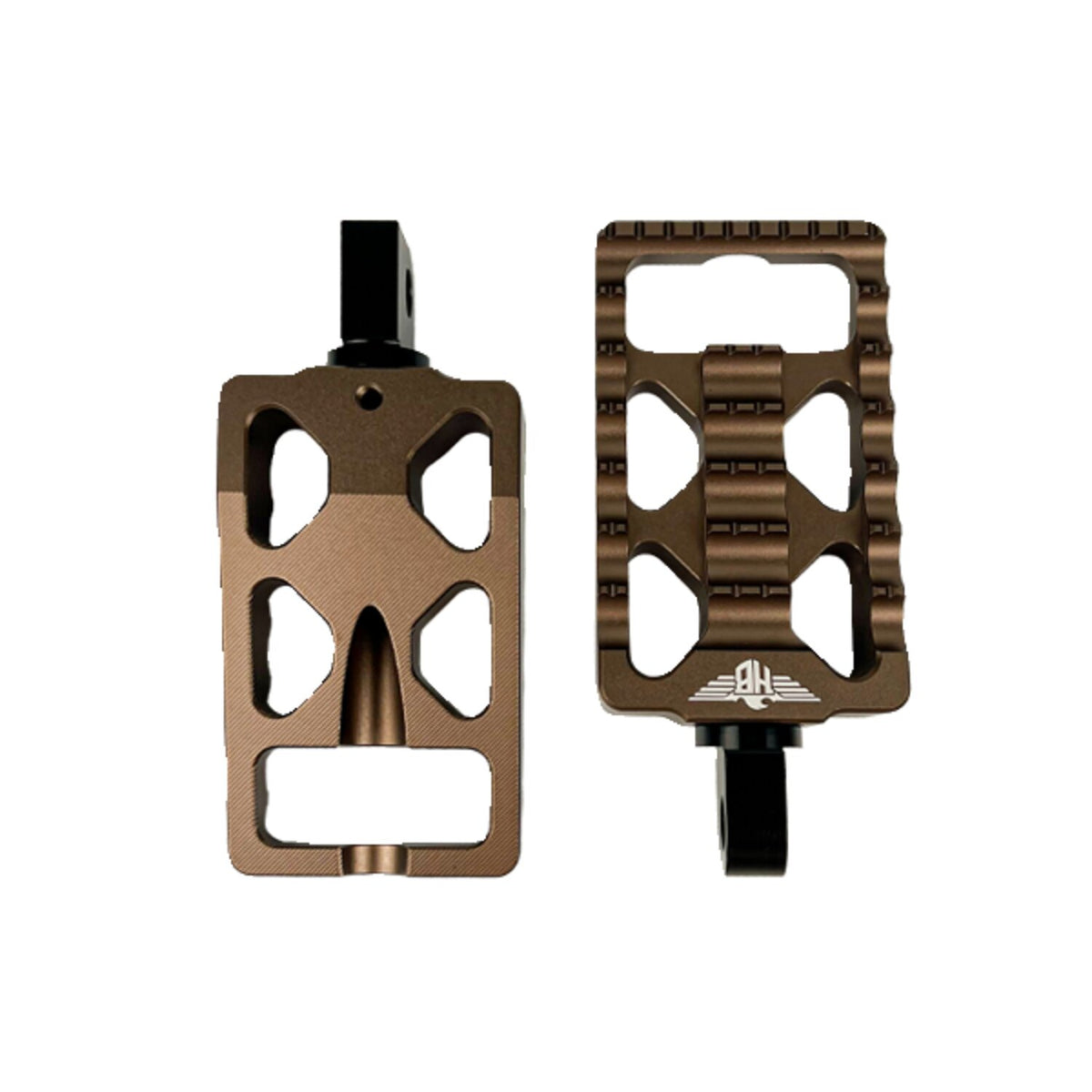 HeinzBikes, MX foot pegs V1. Bronze
