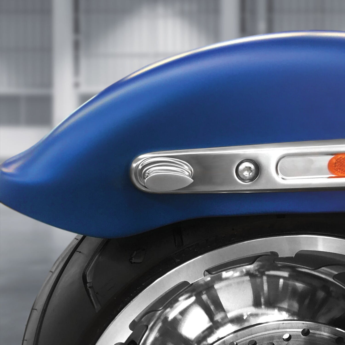 HeinzBikes, Winglets LED turn signal set. Satin chrome