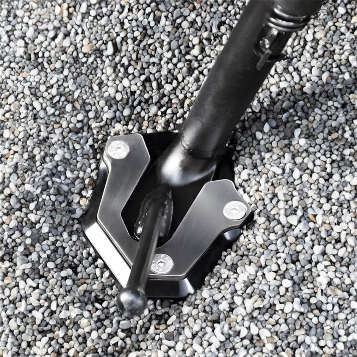 Zieger, side stand foot. Black