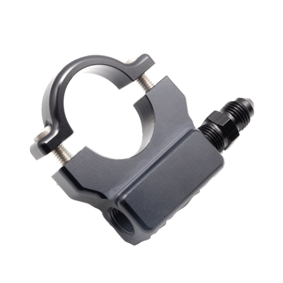 Feuling, 1" handlebar oil pressure gauge mount. Black
