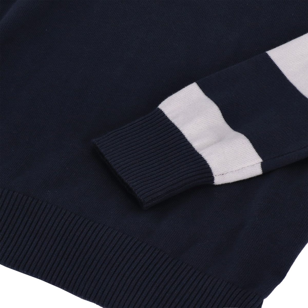 13 1/2 Outlaw half-zip sweater navy/offwhite