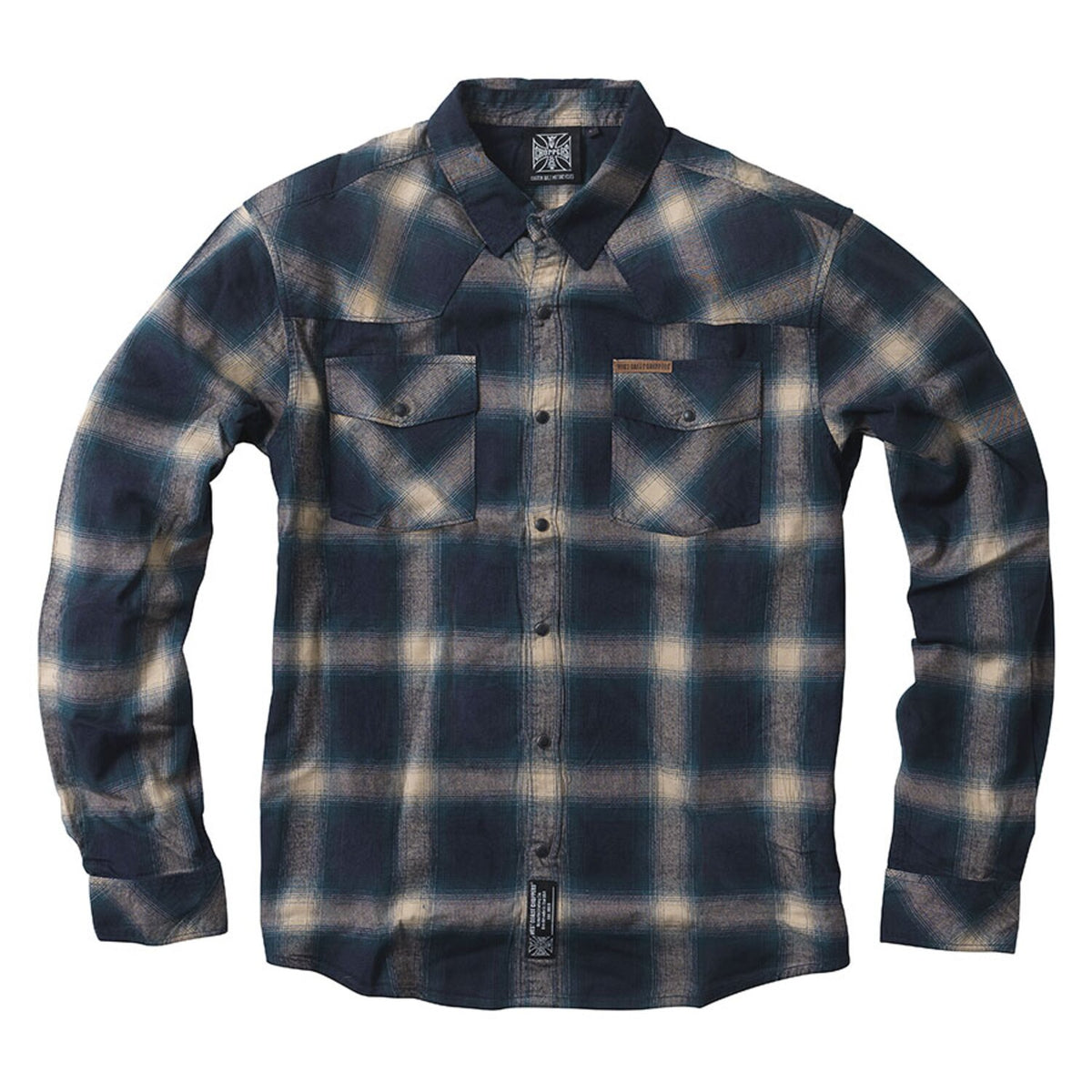 WCC Outlaw Flannel shirt blue/beige