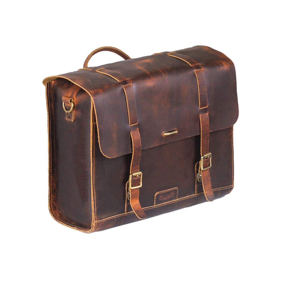 Trip Machine, Legacy Saddlebag set. Cognac