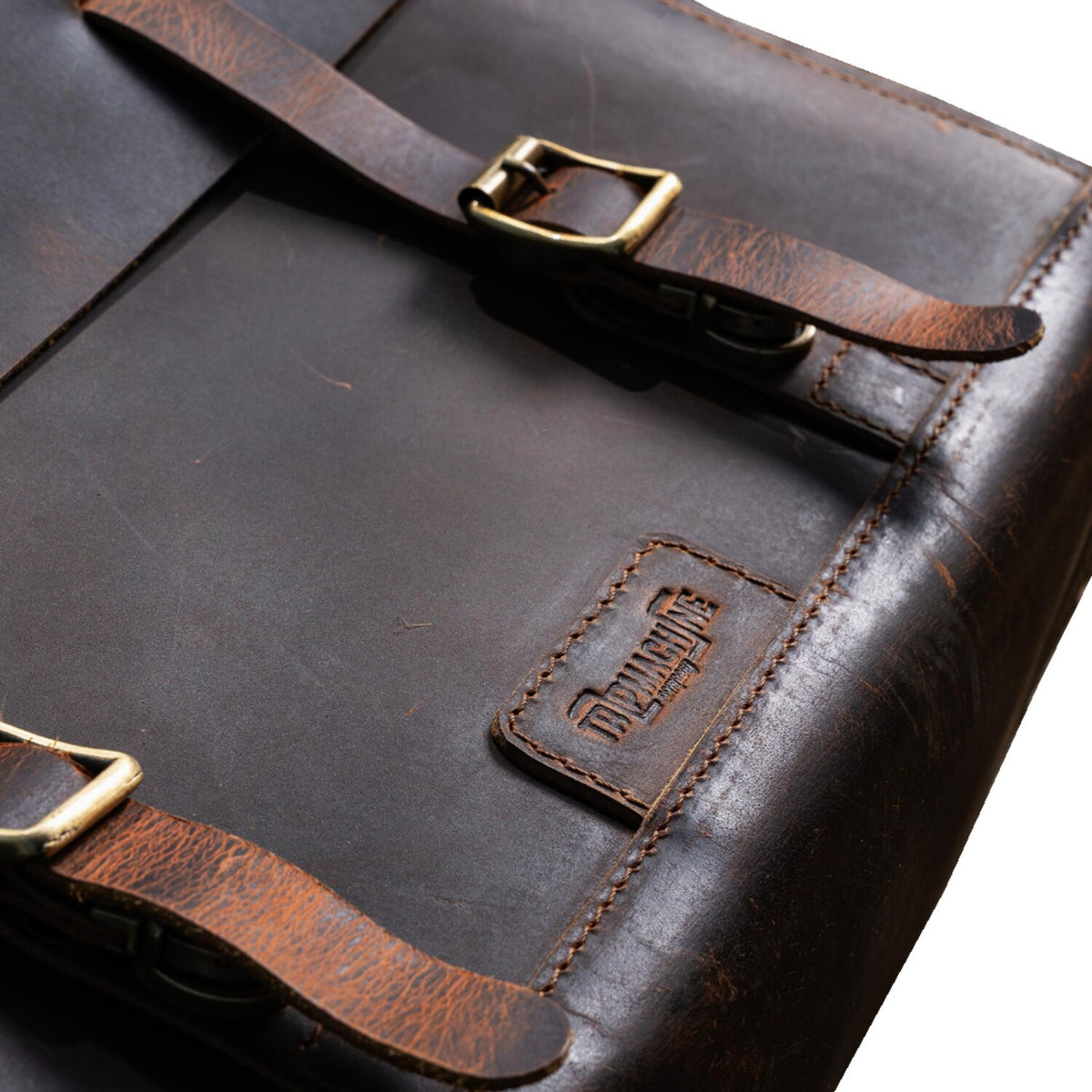 Trip Machine, Legacy Saddlebag set. Cognac