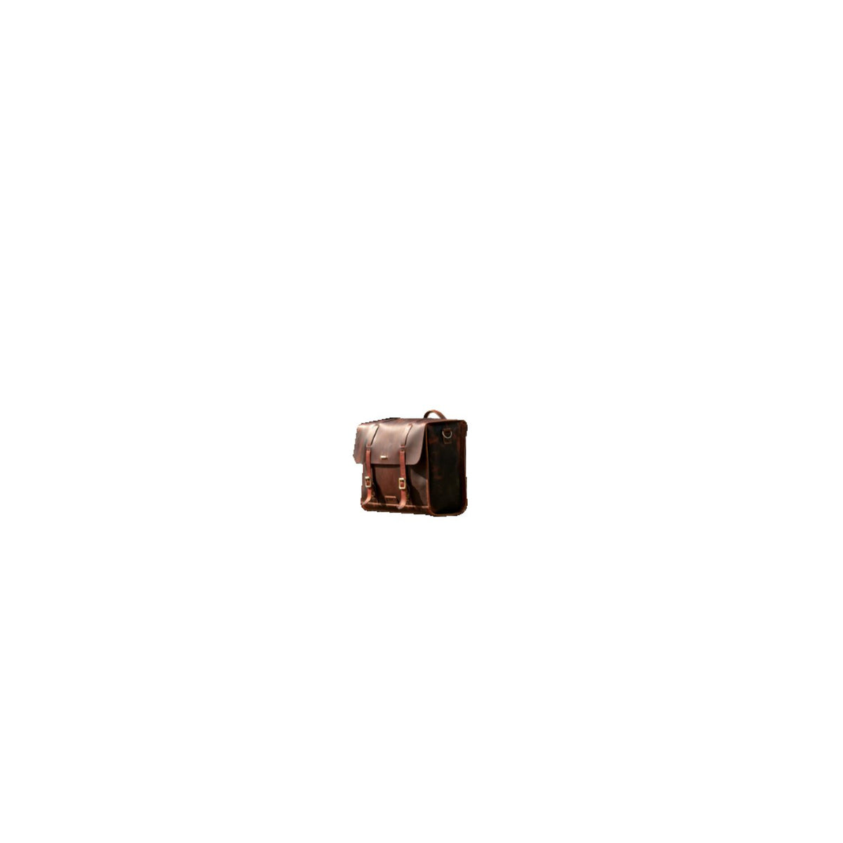 Trip Machine, Legacy Saddlebag set. Cognac