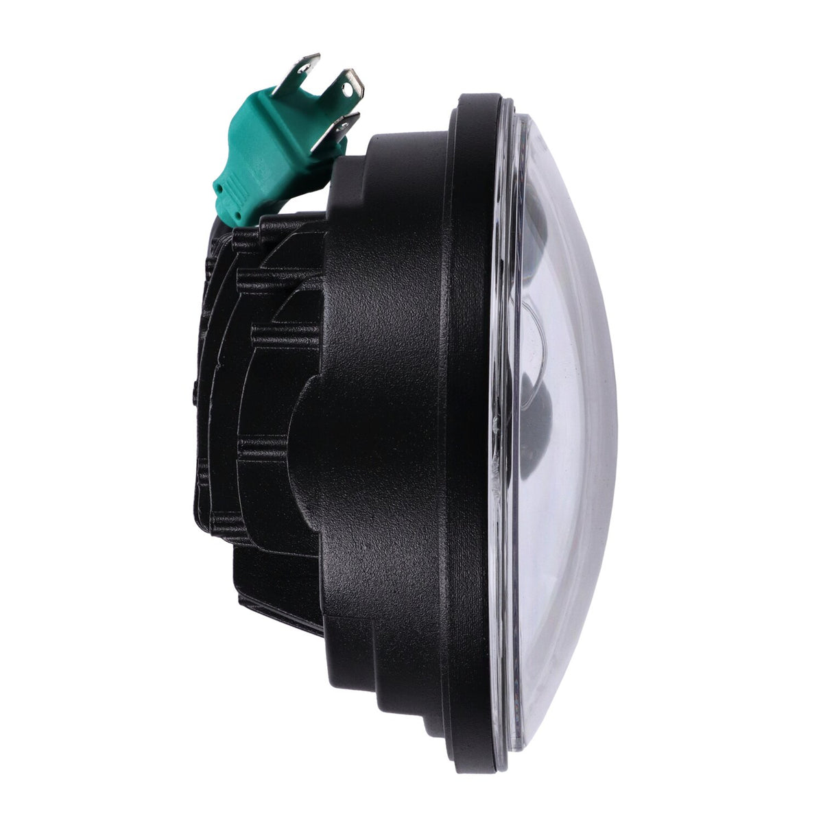 Bright, 5-3/4" LED headlamp unit. Chrome