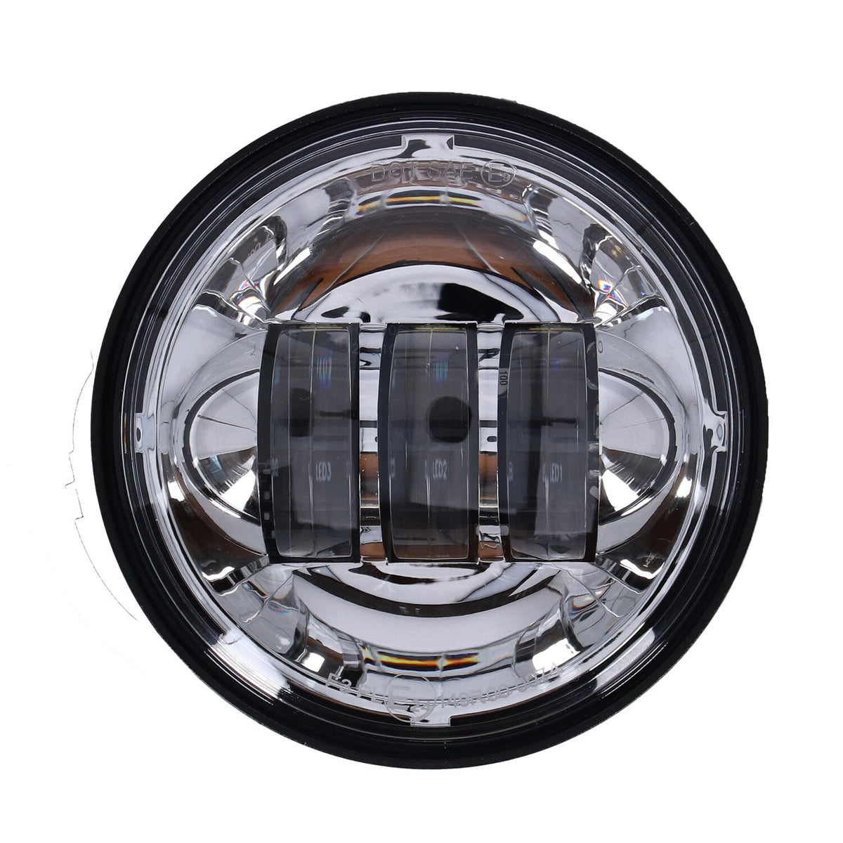 Bright LED spotlamp unit set. Chrome