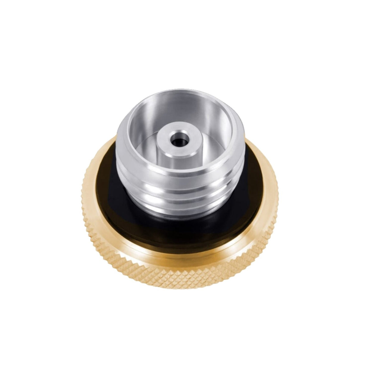 Motone, vented gas cap. Brass aluminum