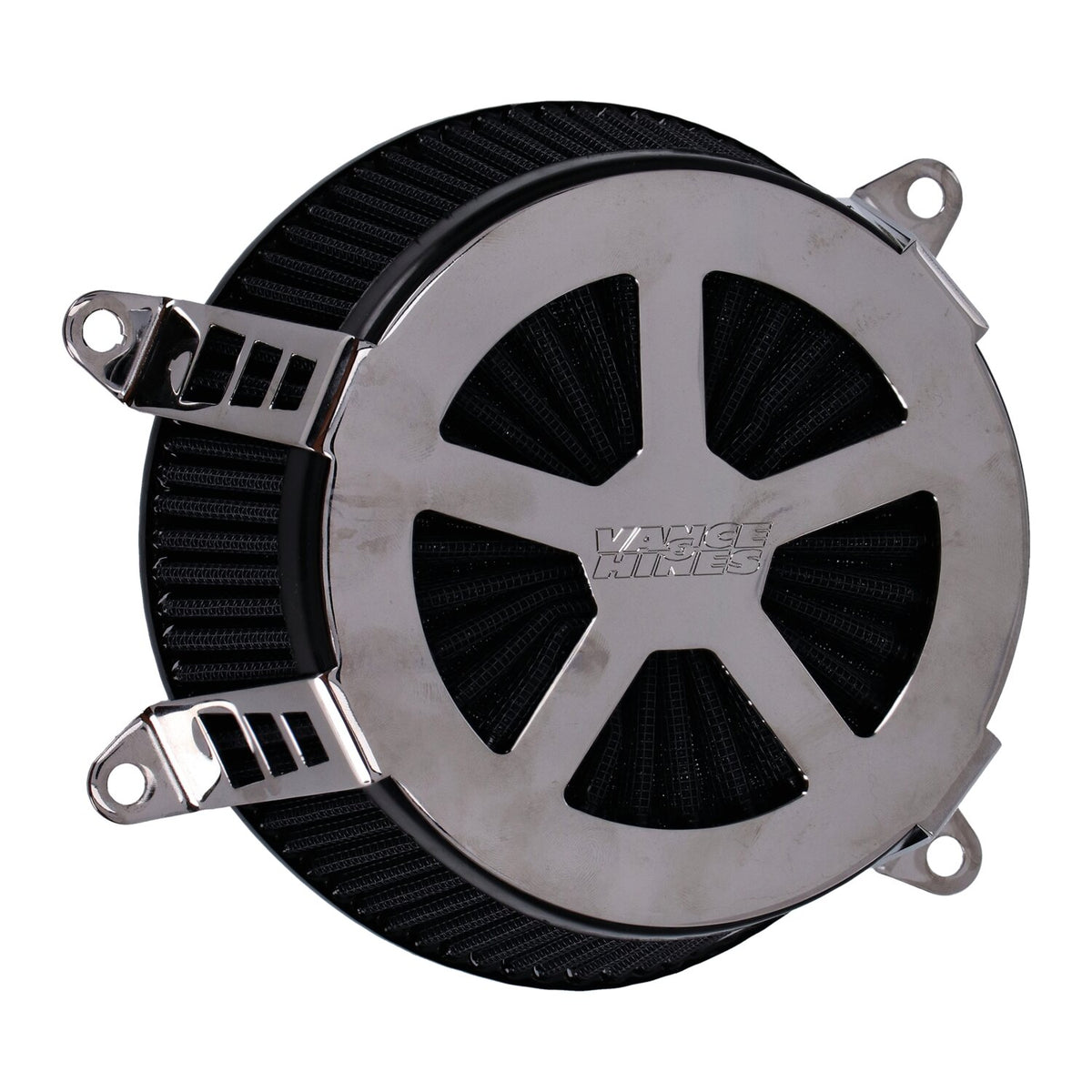 Vance & Hines, Radiant V air cleaner assembly. Chrome
