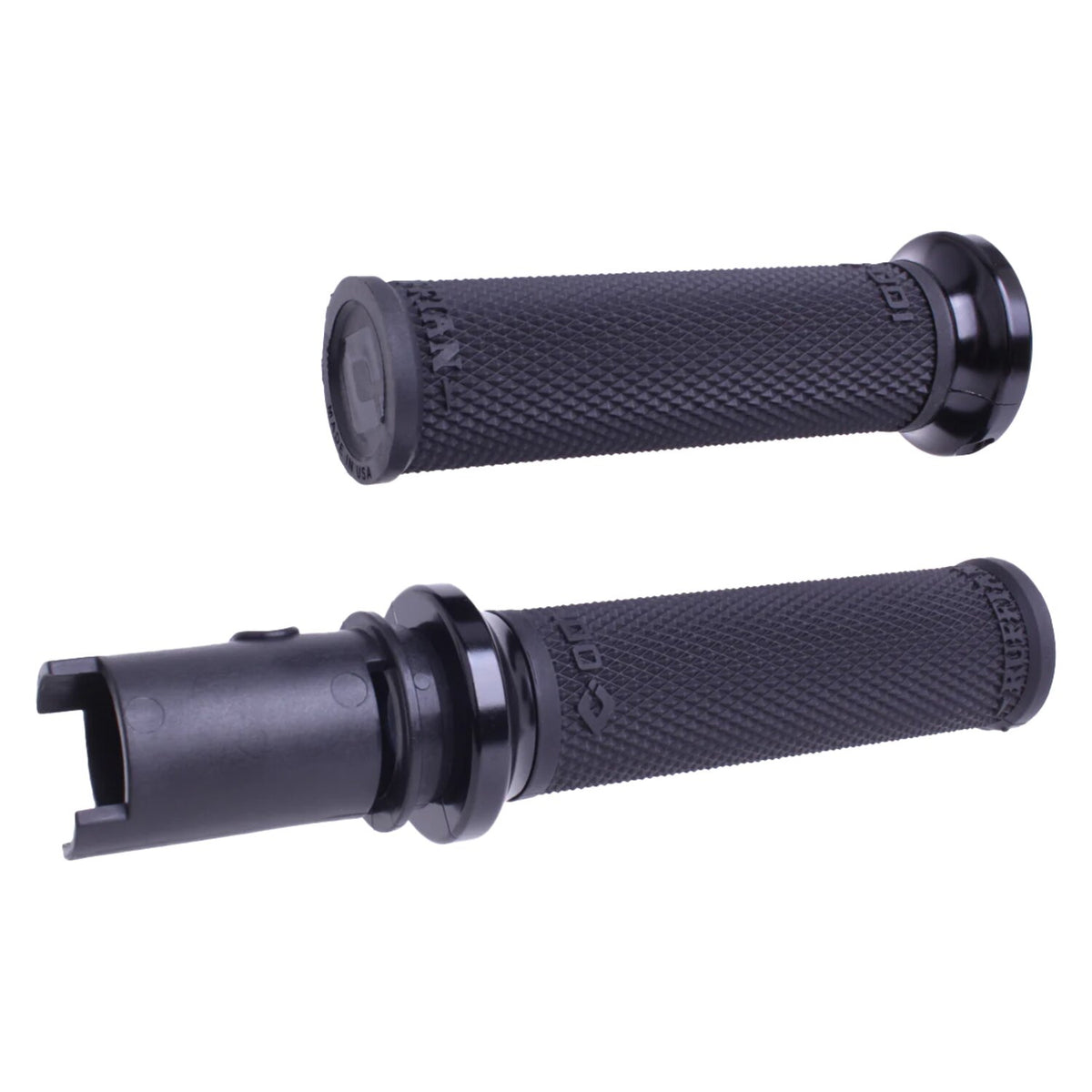 ODI, V-twin lock-on grips Ruffian-HD grips. Black/Black