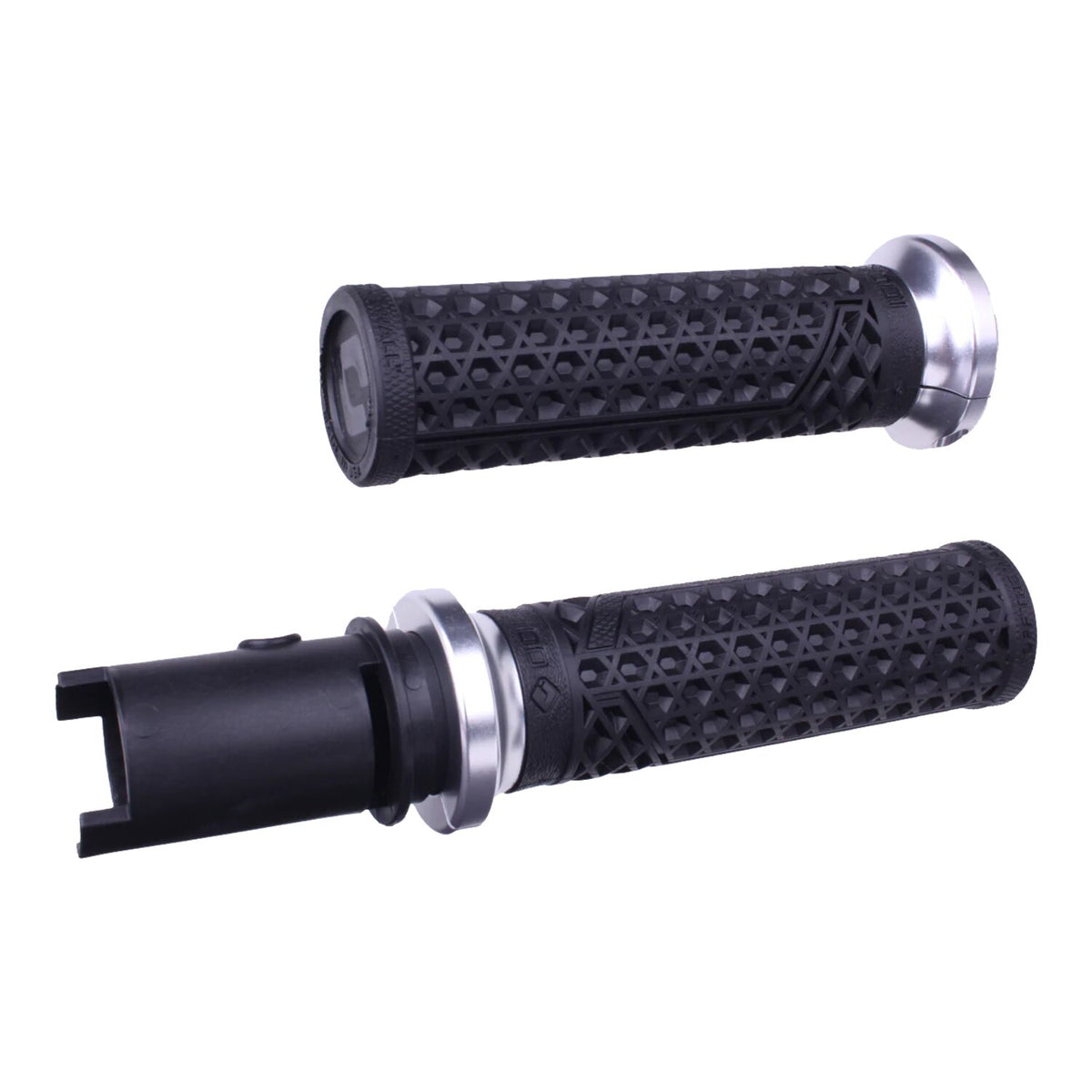 ODI, V-twin Lock-On grips Vans Signature. Black/Silver
