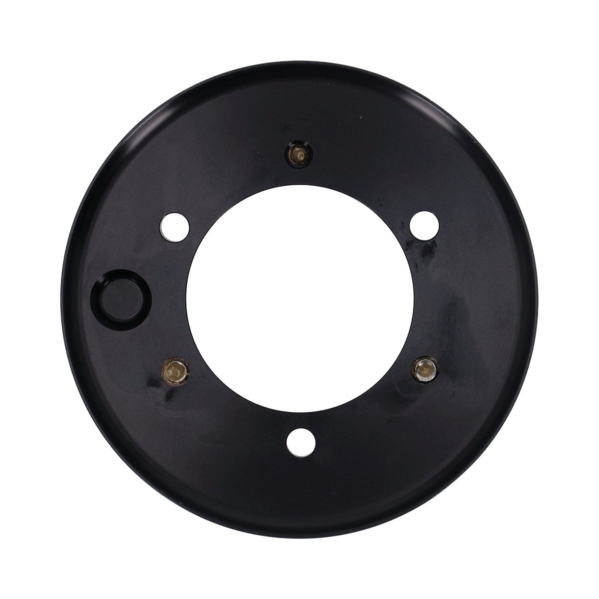 Malparidos, billet aluminum end cap for 2-1 exh. Black