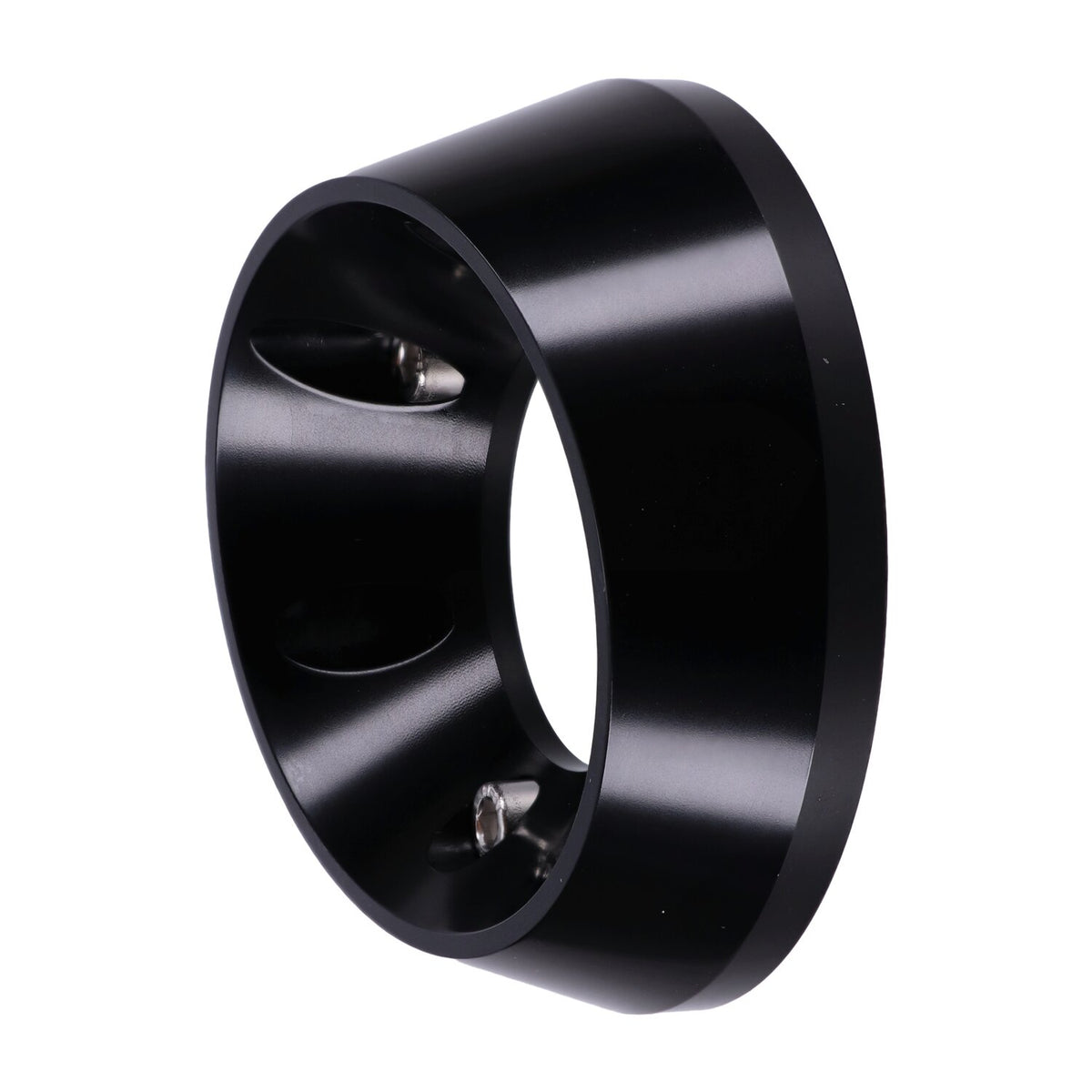 Malparidos, billet aluminum end cap for 2-1 exh. Black