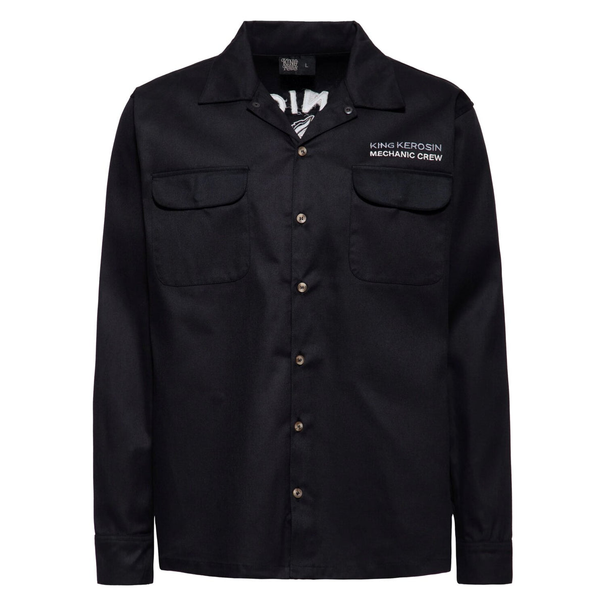 King Kerosin Mechanic Crew shirt black