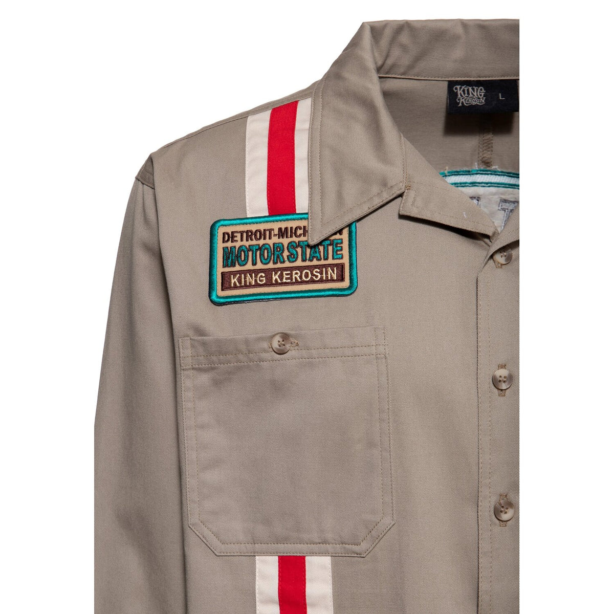 King Kerosin Motorstate shirt khaki
